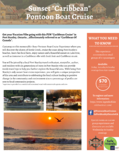 Caribbean Pontoon Boat  Cruises .  Try the Sunset Cruise
